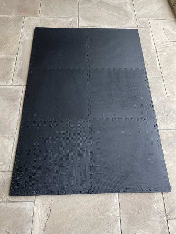 Piso Tatami | Piso Goma EVA Gym |  Ejercicios 15 mm Set 6 piezas + bordes