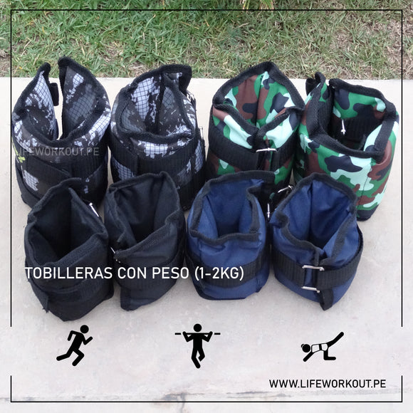 Par de Tobilleras de 1kg