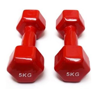 Mancuernas Functional 5Kg - Rojo (Par) - Rudem Fitness Equipment